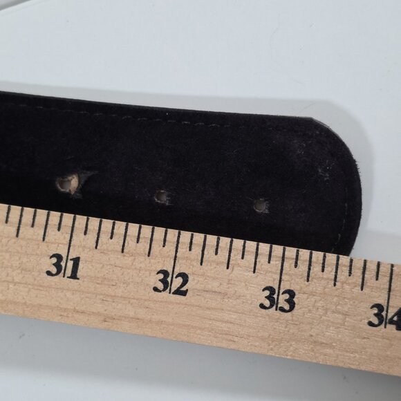 Kudos Vtg Medallion Embellished Belt Women Black Gold Whimsigoth Y2K 90s Fashion - Picture 7 of 11